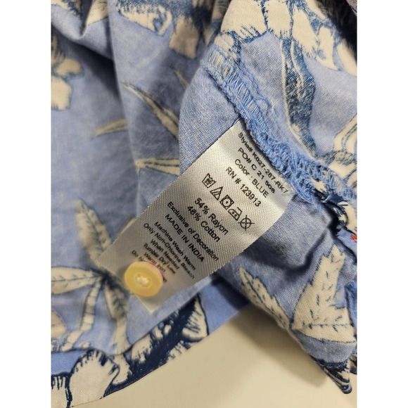 Jachs new York size large hawaiin themed button up men's - Picture 6 of 8